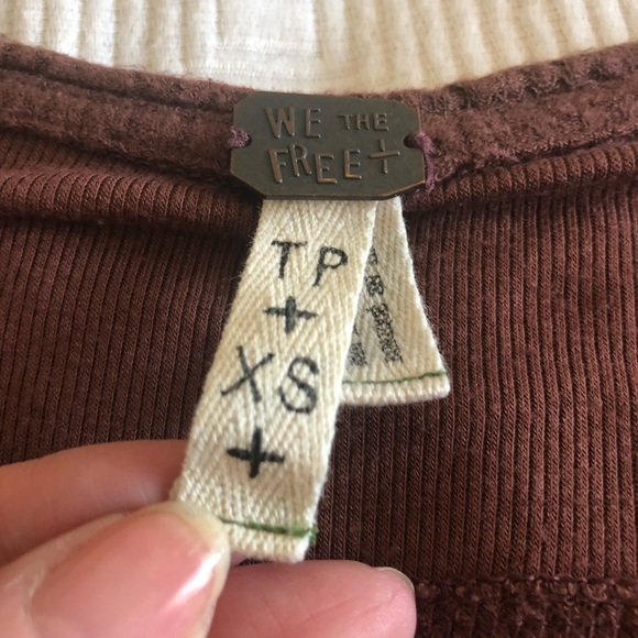 We The Free Burgundy Oversized Thermal Top - Picture 2 of 8